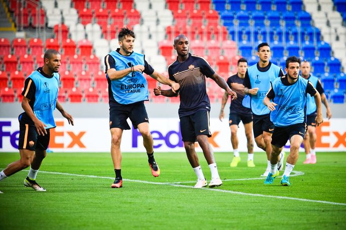 FC Viktoria Plzeň vs. AS Řím, tisková konference, trénink