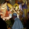 Papež navštívil tradiční betlém na svatopeterském náměstí