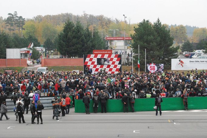 Vzpomínka na Marca Simoncelliho - Brno 30.10.2011