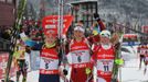 SP biatlonu,. Hochfilzen, stíhačka Ž: Julia Džymová, Synnoeve Solemdalová a Krystyna Palková