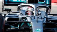 Lewis Hamilton v Mercedesu na trati Velké ceny Ruska formule 1 2019