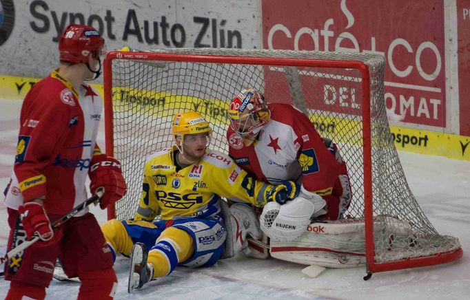 Zlín vs. Slavia, utkání hokejové extraligy