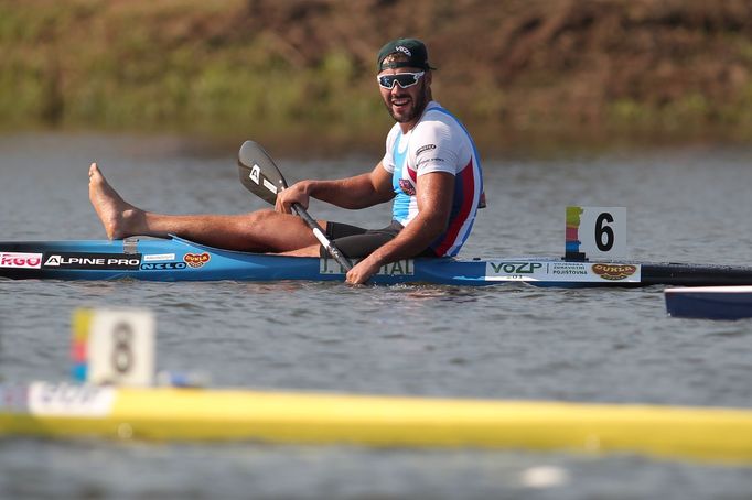 Mistrovství světa kanoistů, závod na 500m: Josef Dostál