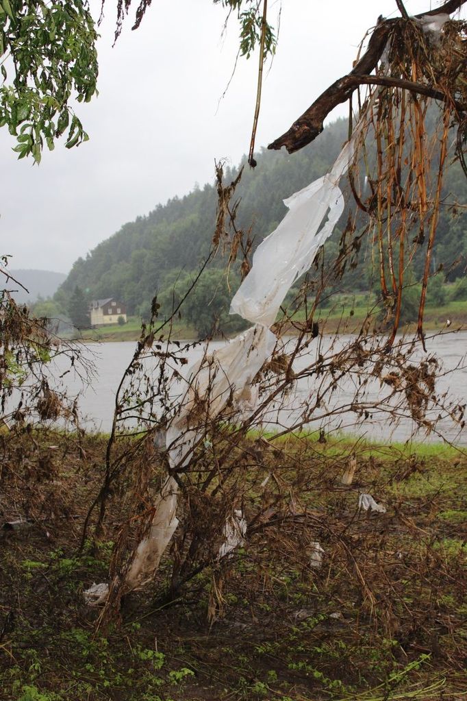 Bad Schandau měsíc po povodni.