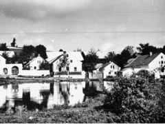 Obec Bažantov v Českém lese v roce 1923