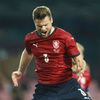 Ondřej Čelůstka slaví gól na 3:1 v zápase Česko - Albánie