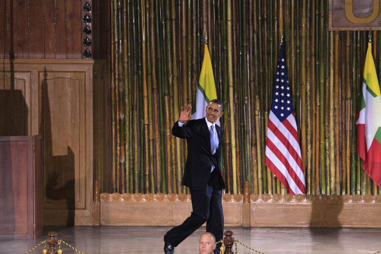 Obama v Barmě