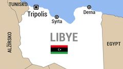 Libye - Tripolis, Syrta, Derna - mapa