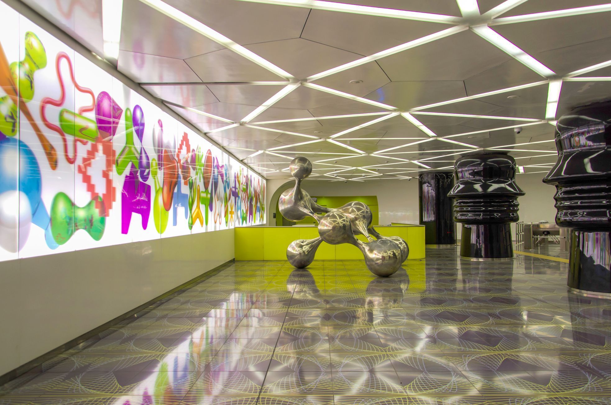 Univerzitní stanice, Neapol, Itálie, Metro, stanice, doprava, zahraničí, Magazín