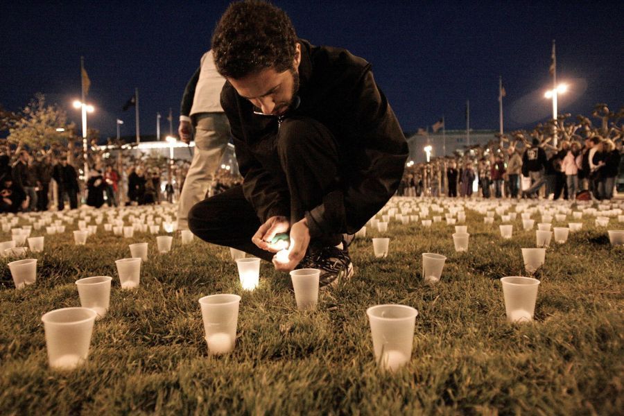 Shromáždění za 4000 zabitých amerických vojáků