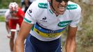 Španělský cyklista Alberto Contador během 17. etapy španělské Vuelty 2012.