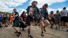 Návštěvníci festivalu Brutal Assault.