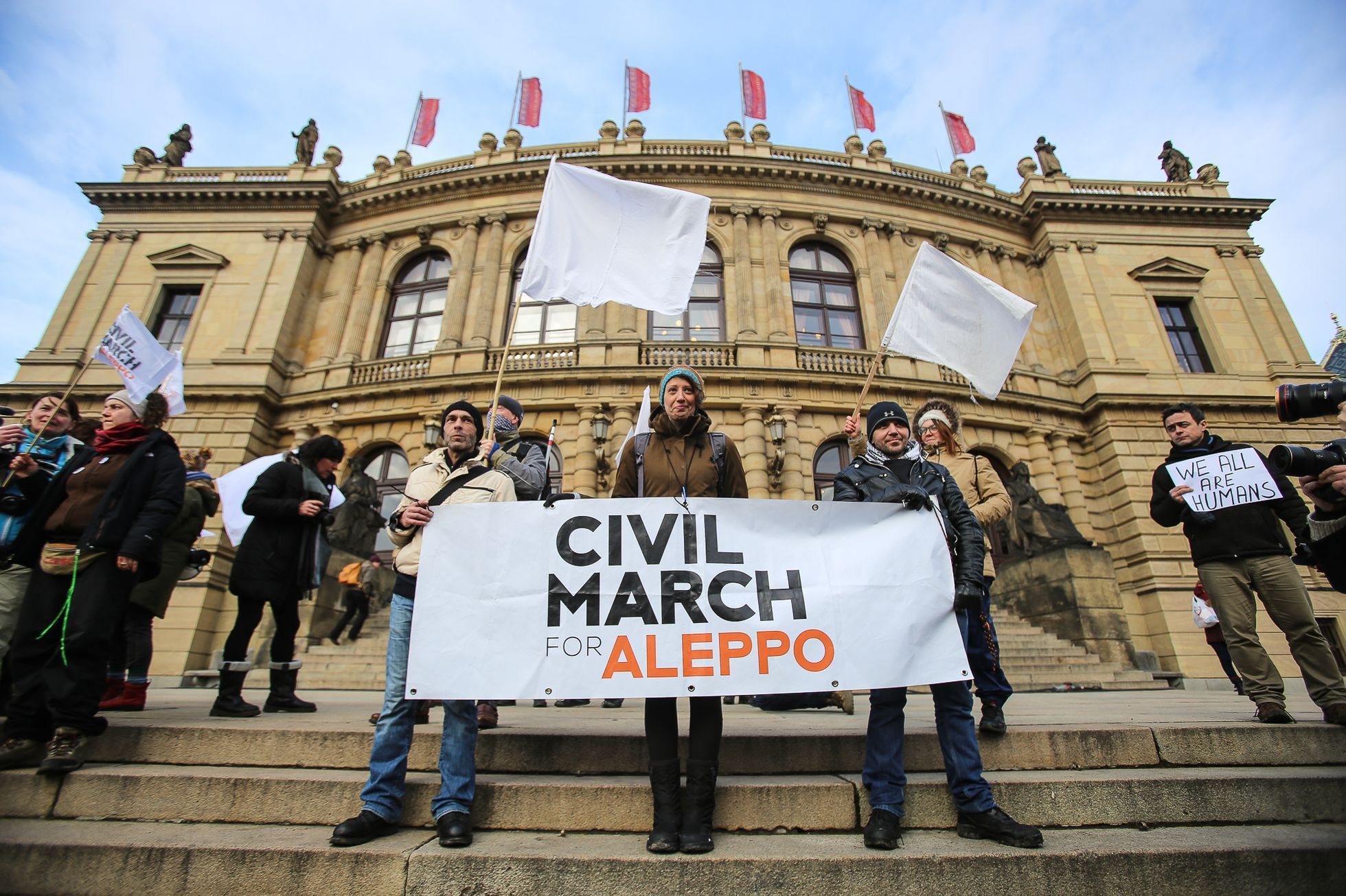 Pochod Berlin - Aleppo v Praze