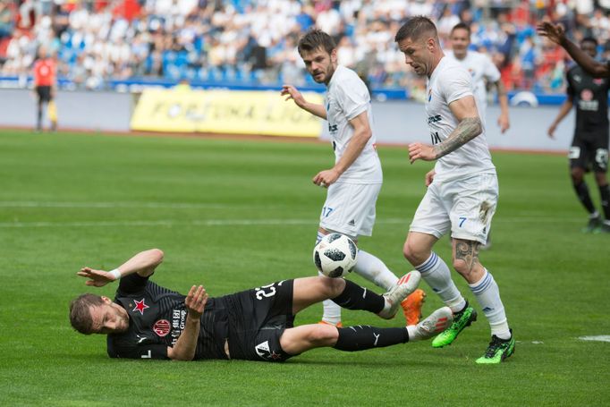 Tomáš Souček ve 4. kolo nadstavby Fortuna:Ligy Baník - Slavia