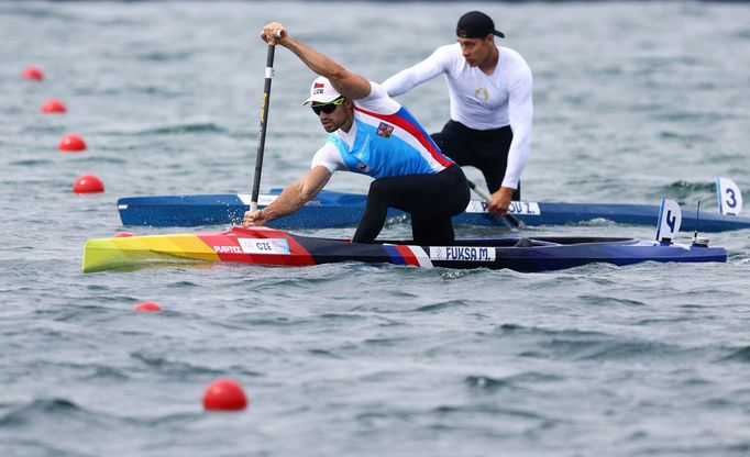 Český kanoista Martin Fuksa v semifinále OH 2024 v Paříži