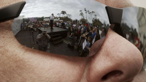 Marco Rubio na mítinku v Largo na Floridě.