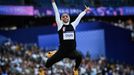 Paris 2024 Olympics - Athletics - Women's Long Jump Qualification - Stade de France, Saint-Denis, France - August 06, 2024. Esraa Owis of Egypt in action REUTERS/Dylan Ma