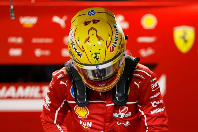 Pilot F1 Lewis Hamilton během Velké ceny Saúdské Arábie F1 2025