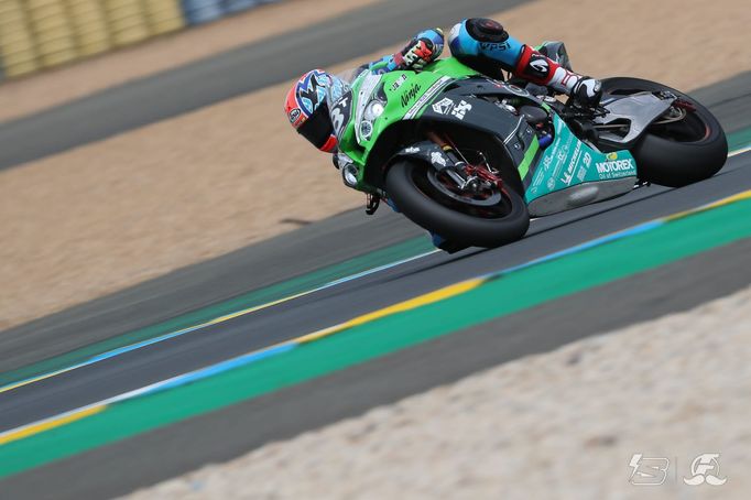 Ondřej Ježek na Kawasaki týmu Bolliger Switzerland v závodě 24 hodin Le Mans Moto