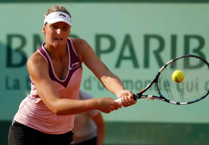 Karolína Plíšková při své premiéře na French Open mezi dospělými