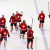 Switzerland's players celebrate after defeating the Czech Re