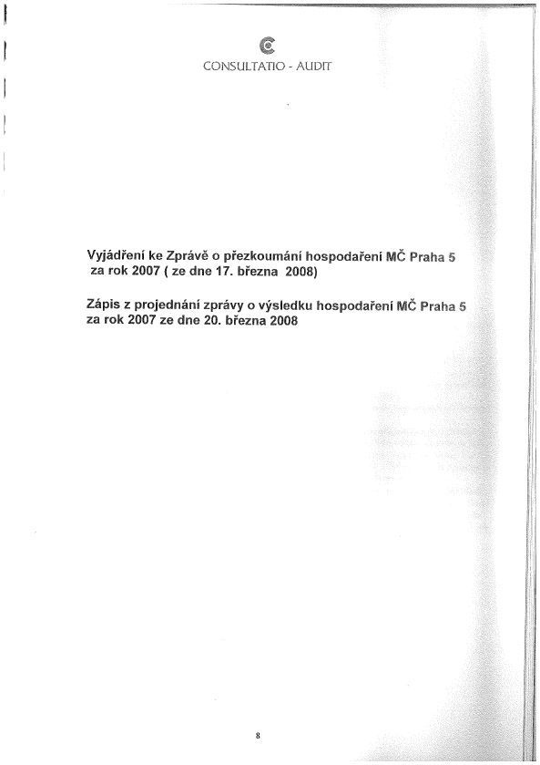 Audit Prahy 5, 2006
