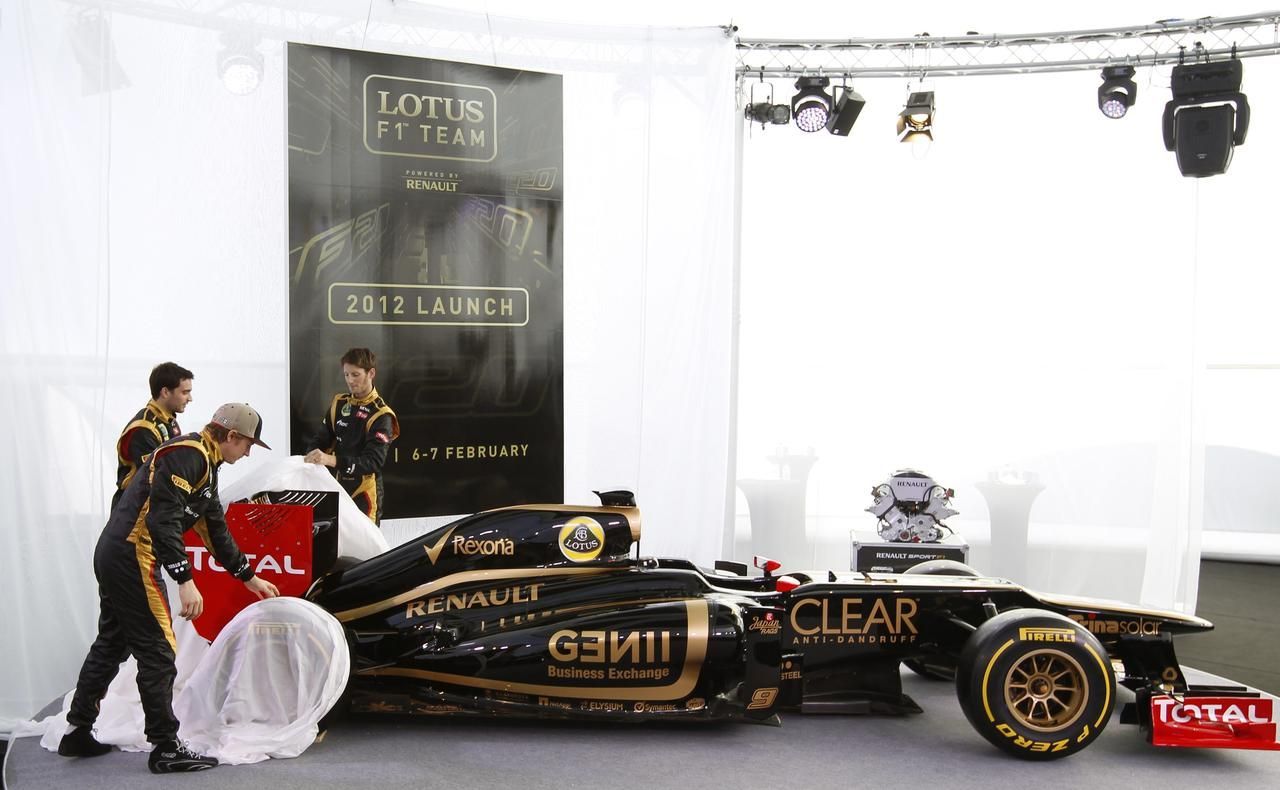 Prezentace Lotusu: Kimi Raikkonen a Romain Grosjean