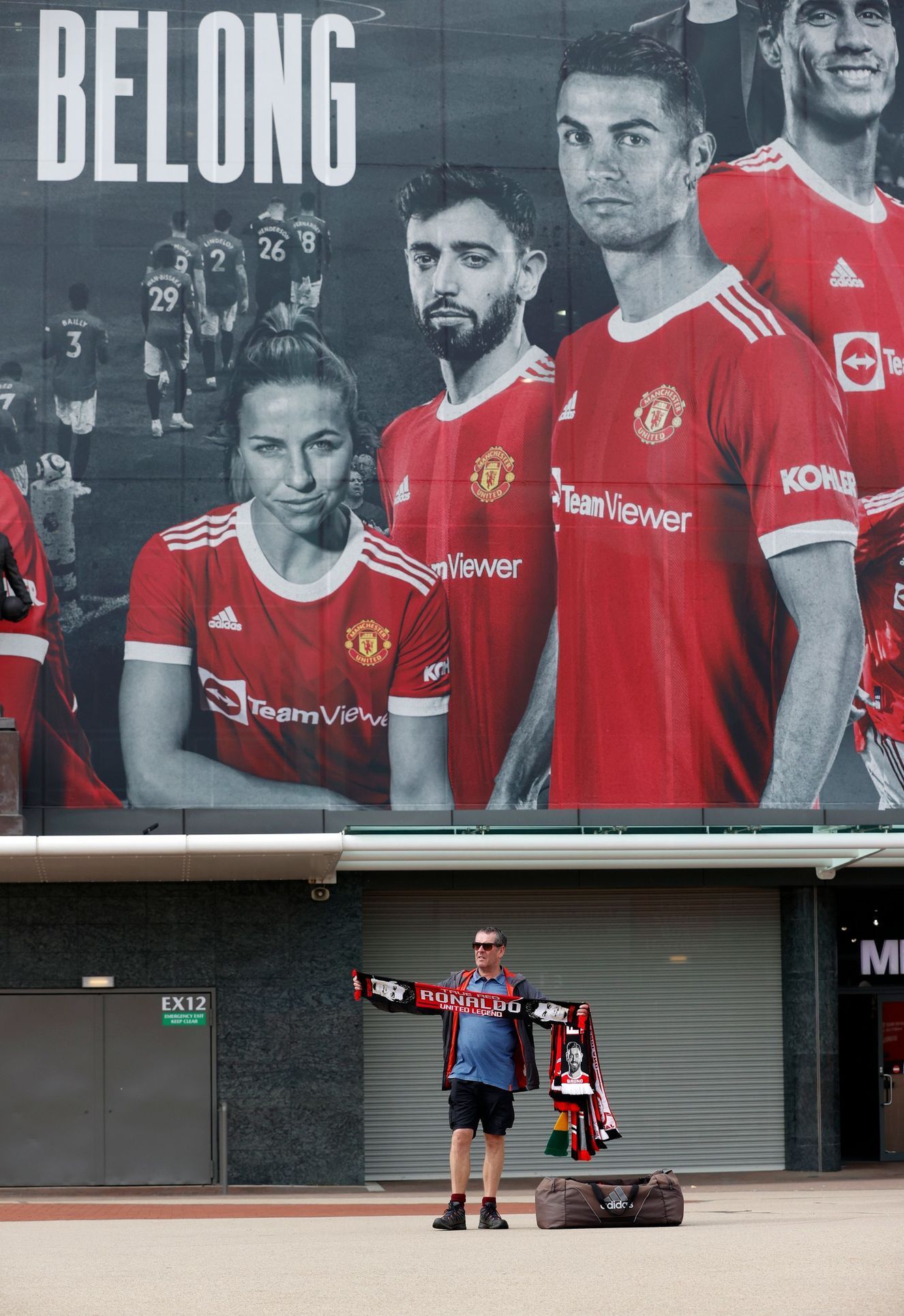 fotbal, anglická liga 2021/2022, Premier League - Manchester United v Newcastle United, Cristiano Ronaldo, návrat