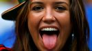 A fan waits for the 2014 World Cup Group A soccer match between Brazil and Mexico at the Castelao arena in Fortaleza June 17, 2014. REUTERS/Marcelo del Pozo (BRAZIL - Tag