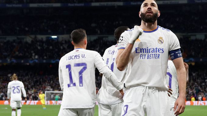 Karim Benzema vystřelil Realu postup do semifinále Ligy mistrů 2021/22.