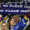 Hokej, extraliga, Plzeň - Slavia: fanoušci Plzně