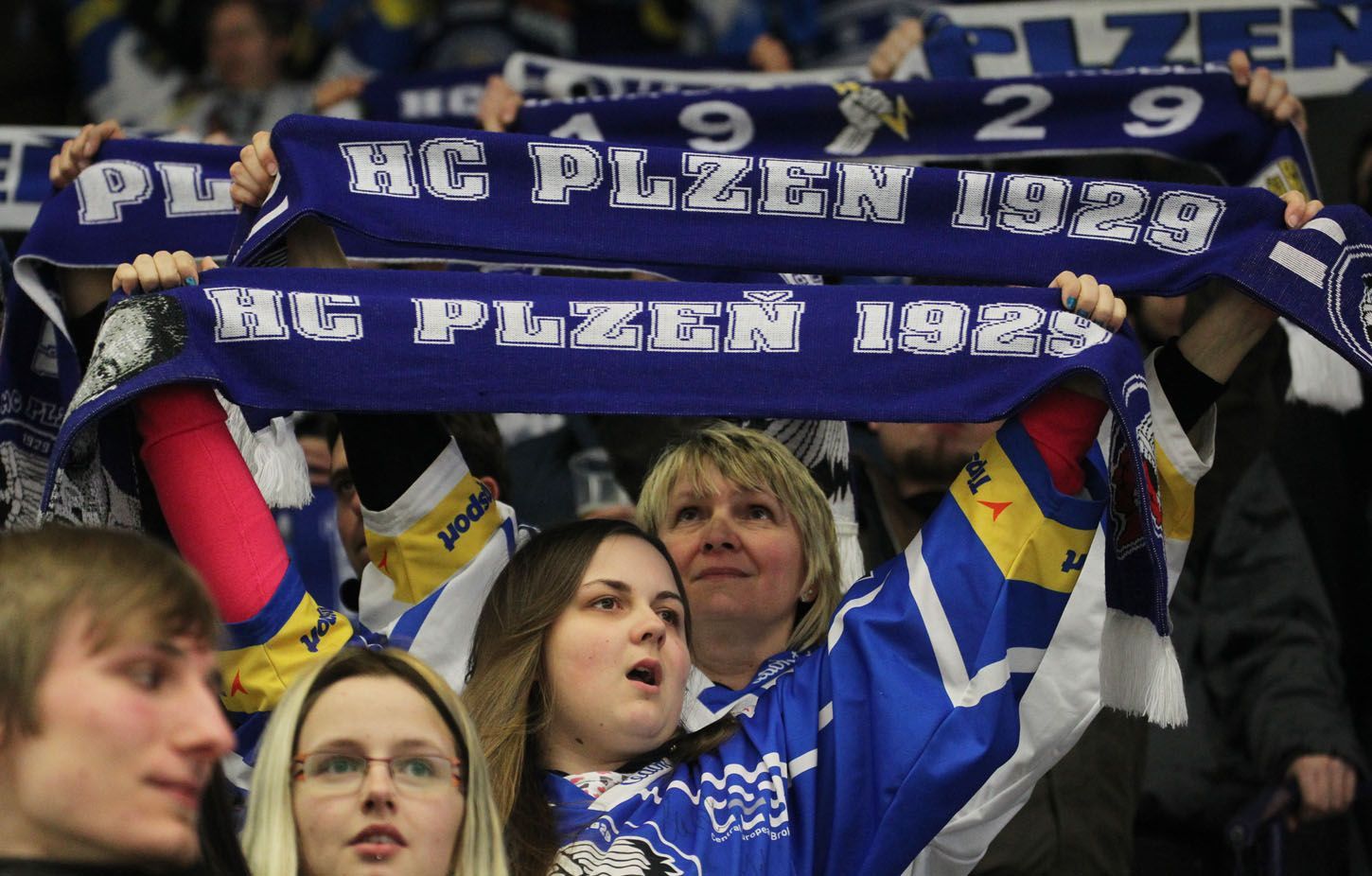 Hokej, extraliga, Plzeň - Slavia: fanoušci Plzně
