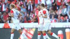 Slavia - BATE: Hušbauer a Škoda se radují z první branky