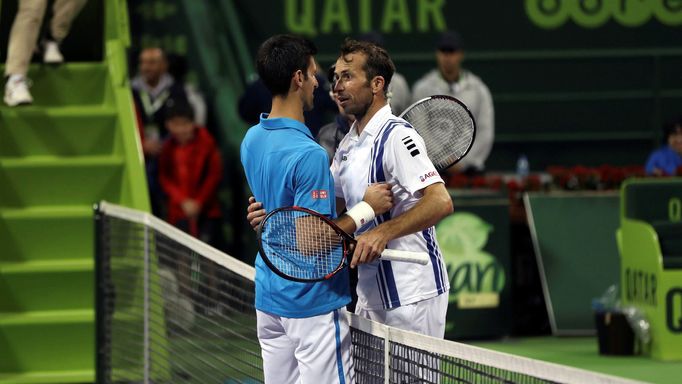 Radek Štěpánek - Novak Djokovič, turnaj v Dauhá 2017