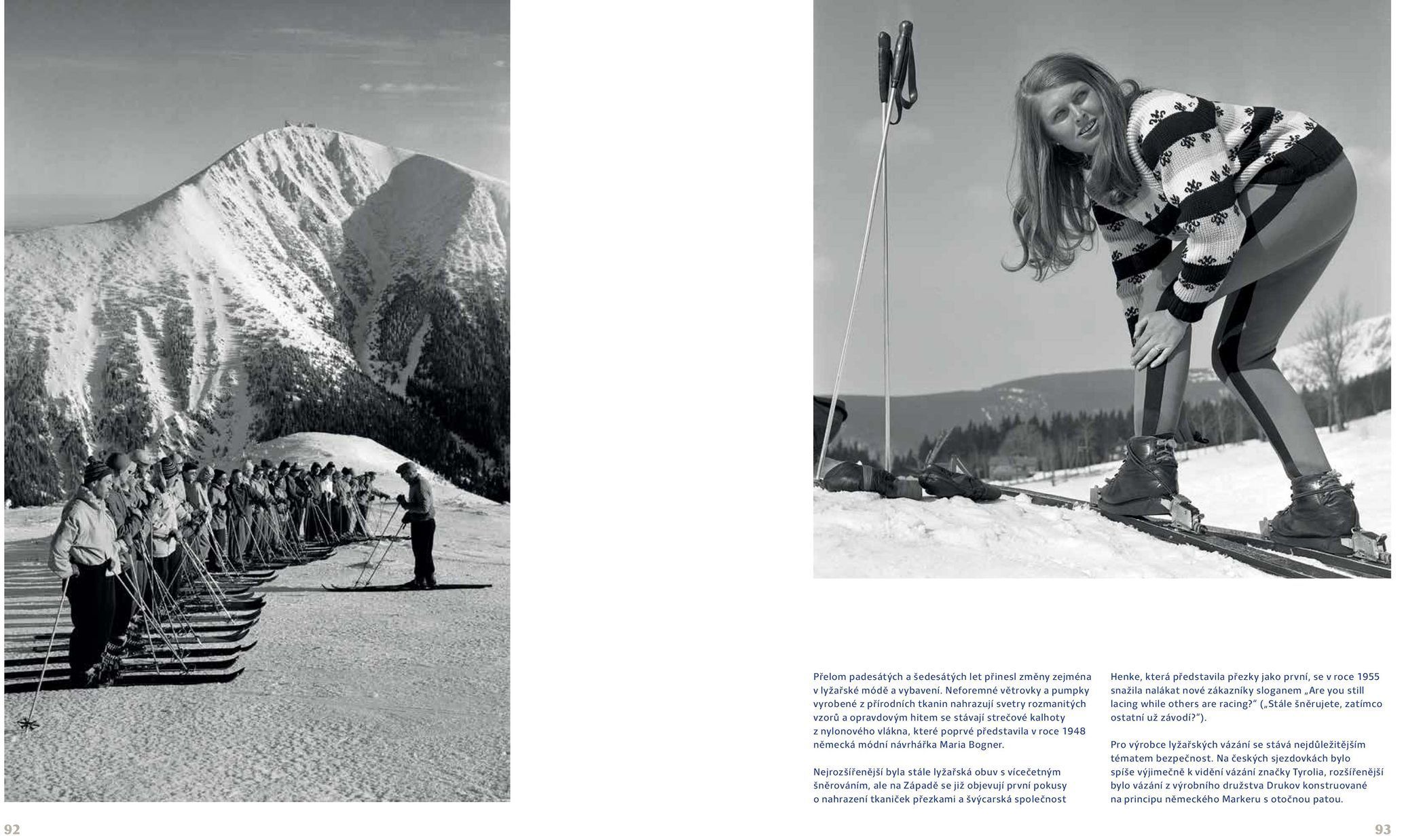 Ukázky z knihy Naše hory, lyže, sníh