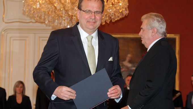 Jan Mládek a Miloš Zeman.