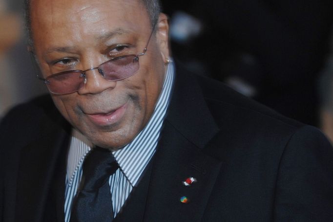 Hudebník Quincy Jones v roce 2009 na karlovarském festivalu.