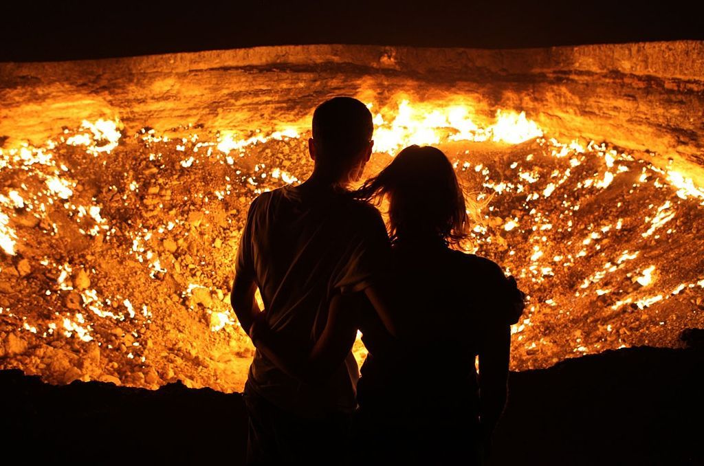 Fotogalerie: Brána do pekel v turkmenském podání