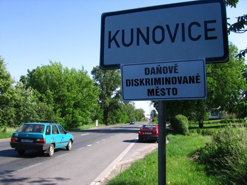 Kunovice - daňově diskriminoivaná obec