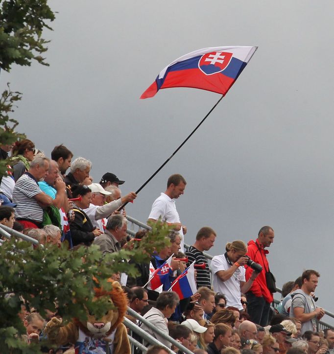 MS ve vodním slalomu 2013: slovenští fanoušci