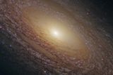 Majestátný disk hvězd a prachu, rozprostírající se okolo galaxie NGC 2841.