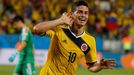 Kolumbijský fotbalista James Rodríguez na MS ve fotbale 2014