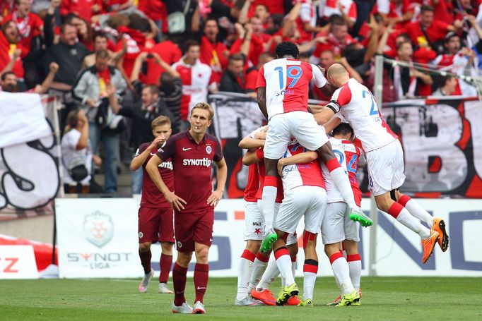 SL, Slavia-Sparta: radost Slavie