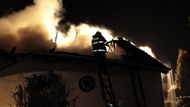 Požár rekreačního objektu Sedlečko u Chotovin