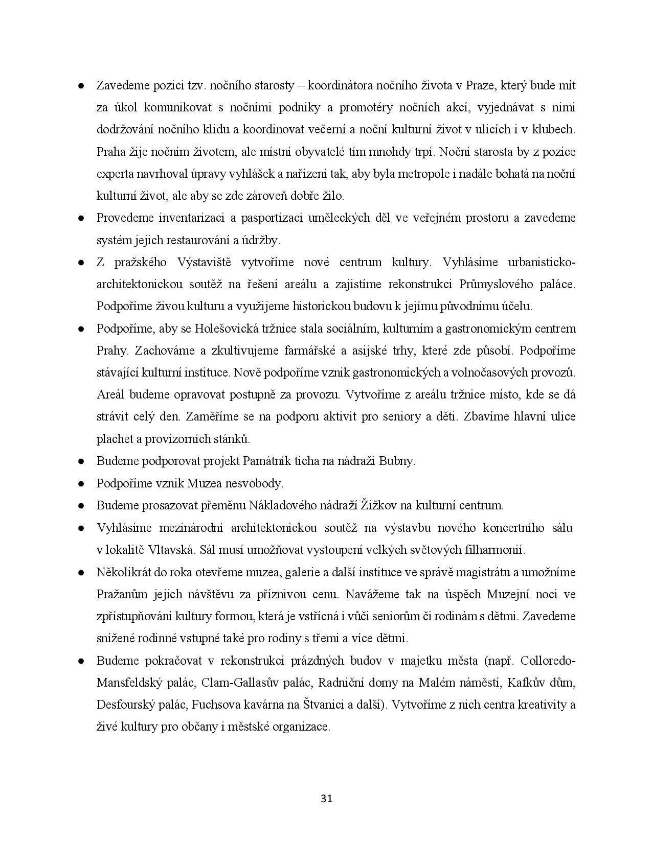 Koaliční program - Praha Sobě - 7. 11. 2018