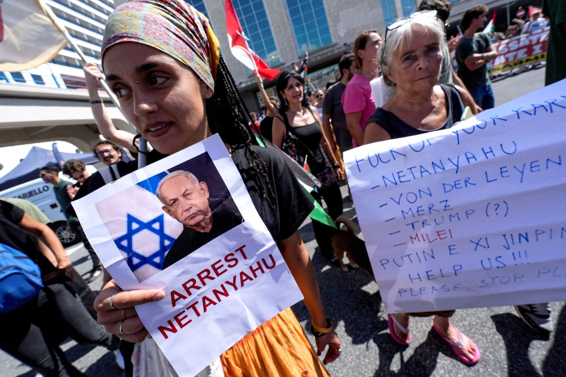 Itálie, Palestina, Gaza, protest, studenti, bojkot, Izrael, dělníci, doprava
