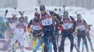 Soči 2014, biatlon hromadný start M: Johannes Thingnes Bö, Norsko (12)