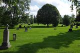 Návrh jiné části užhorodského hřbitova jako anglického parku s dochovanými náhrobky.