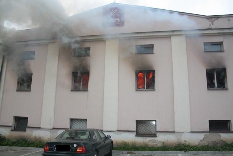 Požár v Děčíně