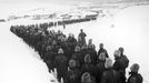 Romanian POWs Long march of Romanian POWs from the Battle of Stalingrad.